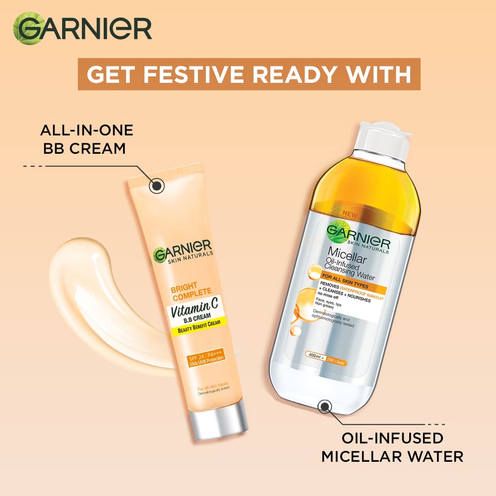 Garnier Skin Naturals, B.B. Cream, Moisturising & Brightening, Bright Complete Vitamin C, 30 g 30 g (Pack of 1)
