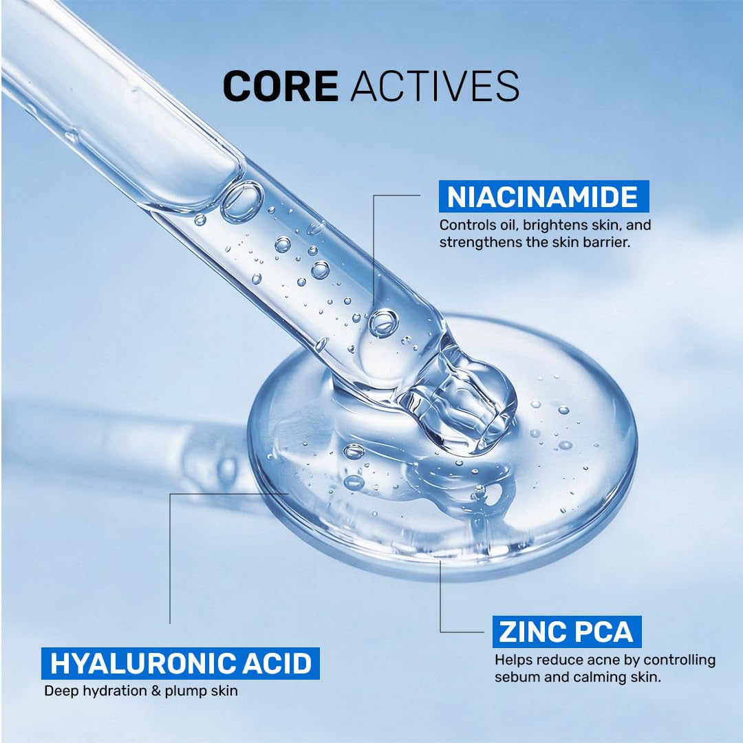 Akua Niacinamide 10% Face Serum | Pore Minimizer & Skin Brightening | With Zinc & Hyaluronic Acid | Lightweight, Hydrating & Non-Greasy | Suitable for All Skin