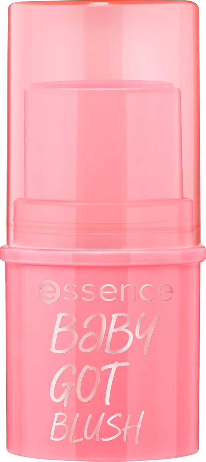 Essence baby got blush 10 tickle me pink, cream blush stick, pink tone, natural glow, easy blending, dewy finish, 5.5 g 1 g (Pack of 1)