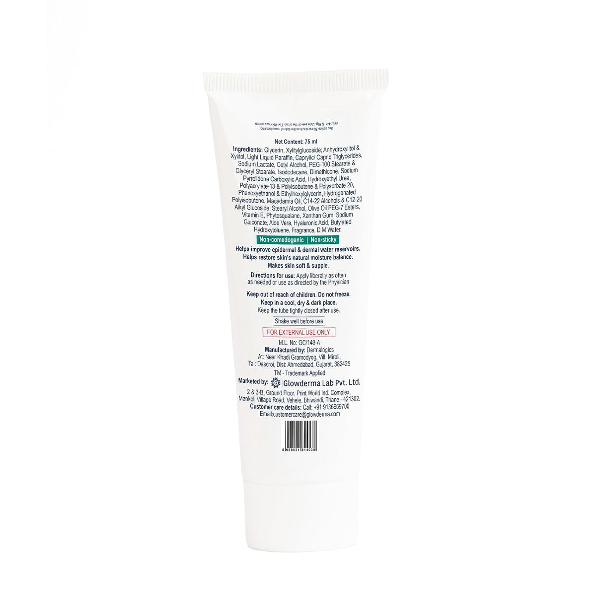 Moiz LMF 48 Lotion | 48 Hour Long-Lasting Moisturizer | Formulated with 17 Moisturizers | Non-Comedogenic | Paraben & Cruelty-Free - 75ml