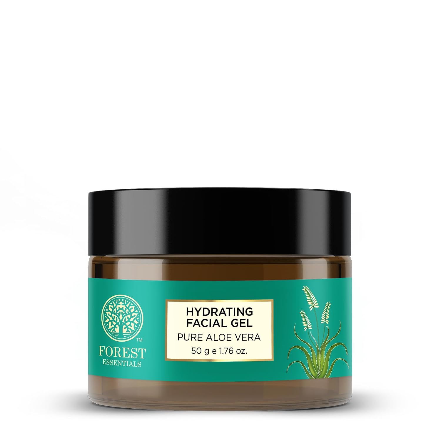 Forest Essentials Hydrating Facial Gel Pure Aloe Vera| Ayurvedic Skin Toner & Moisturiser | Natural Aloe Vera Gel for Glowing, Hydrated Skin