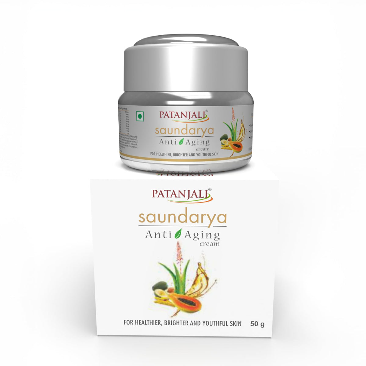 Patanjali Anti Aging Cream 50g, Moisturizing Skin Care, Anti Wrinkle