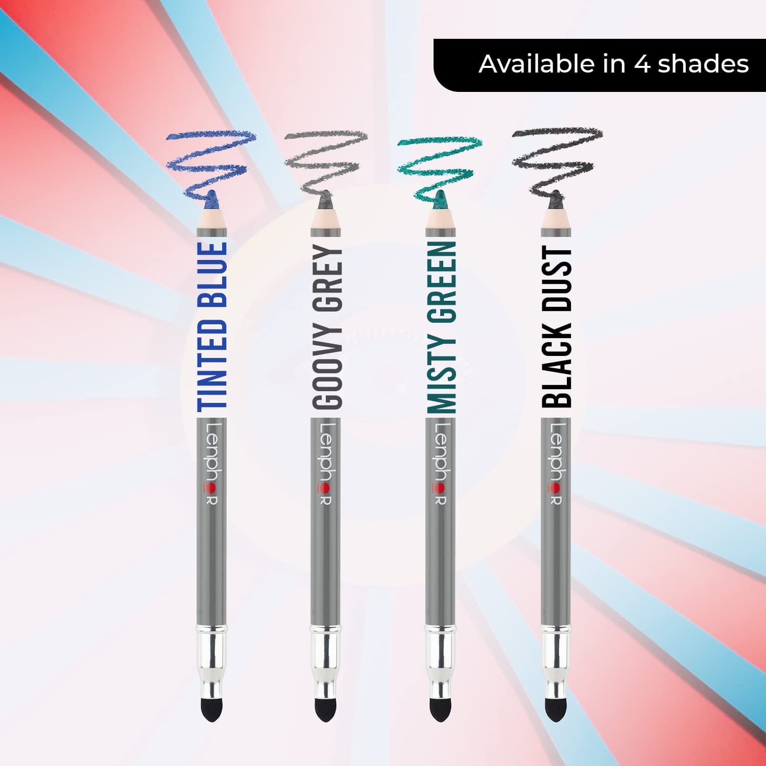 Lenphor - Smudge Me Eye Pencil Comes With Eyeliner & Eyeshadow, Long Lasting Eye Makeup Precision Tip For Professional Strokes Intense Look Smooth Application Matte Finish
