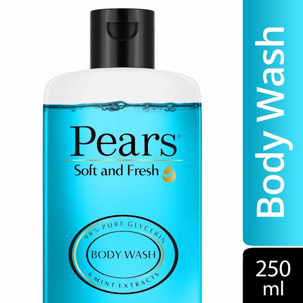Pears Soft & Fresh Shower Gel SuperSaver XL Pump Bottle with 98% Pure Glycerine, 100% Soap Free and No Parabens, 750 ml & Pears Soft & Fresh Body Wash 250 ml (C