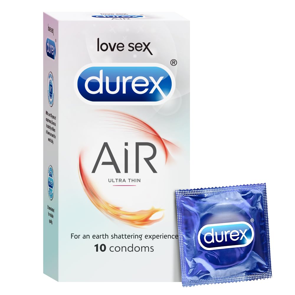 Durex Condoms Combo (Air 10s, Extra Thin 10s), 10 Count, Pack of 3