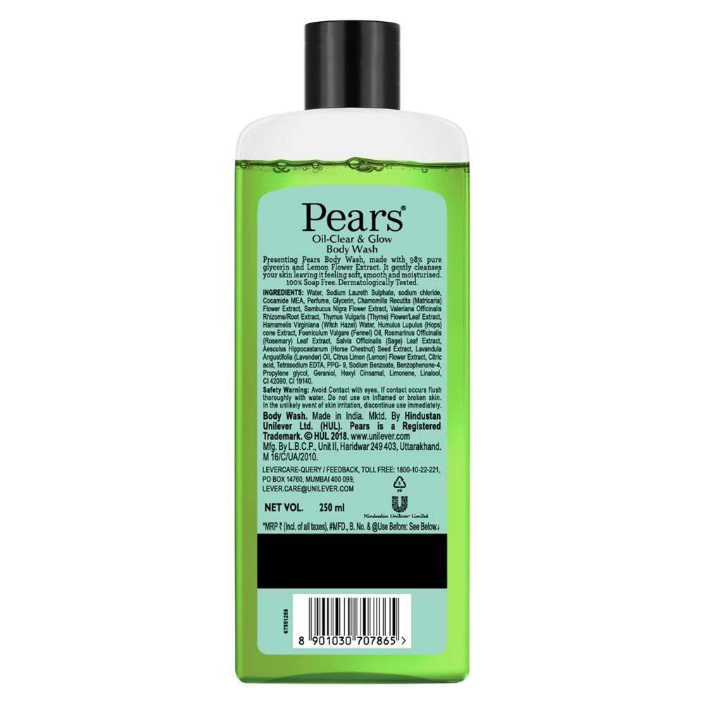 Pears Oil Clear And Glow Shower Gel, 250Ml & Naturale Brightening Pomegranate Bodywash, 250 Ml