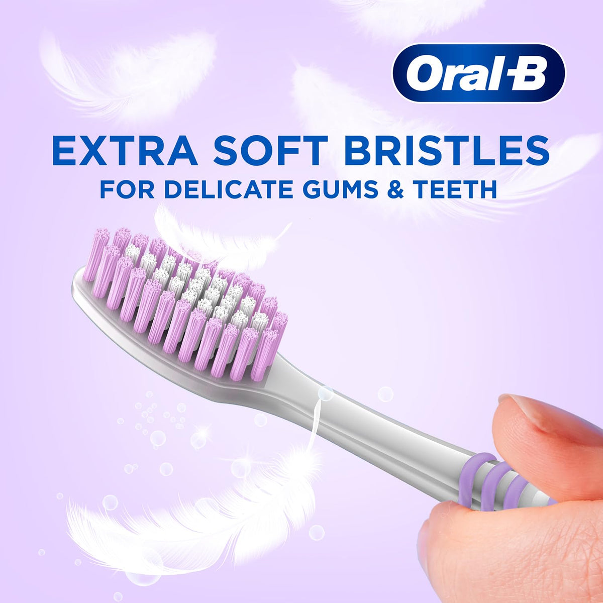 Oral-B Everyday Care Ultra Soft Toothbrush For Adults, Ultra Soft Bristles For Senstive Teeth, Tooth Brush Set, Oral B Dentist Recommended Brand (Super Saver Fa
