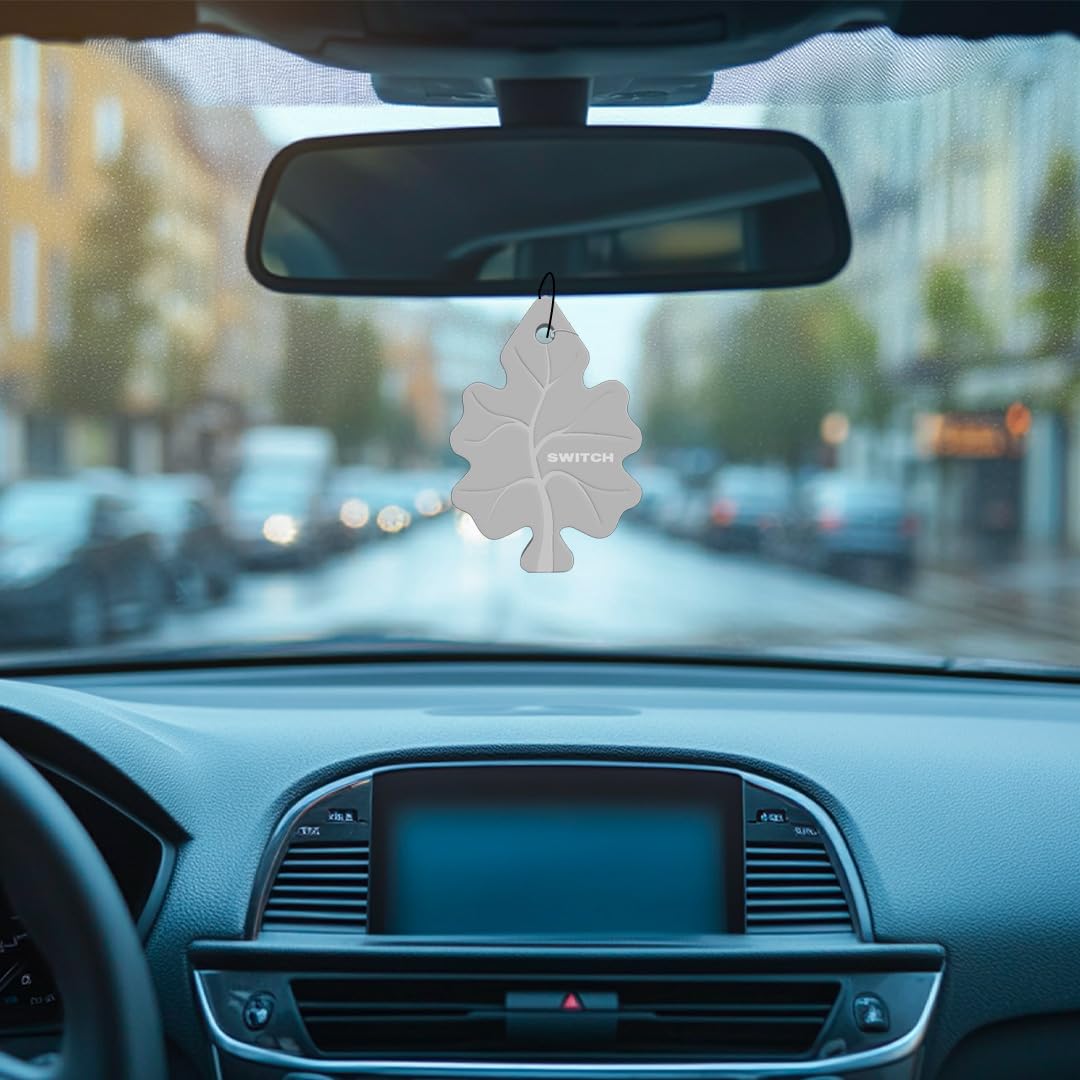 SWITCH New Car Air Freshener Combo | Luxury Hanging Car Perfume | Long Lasting Fragrance | Premium Freshener & Screen Cleaning Cloth | Car Dashboard Decoration