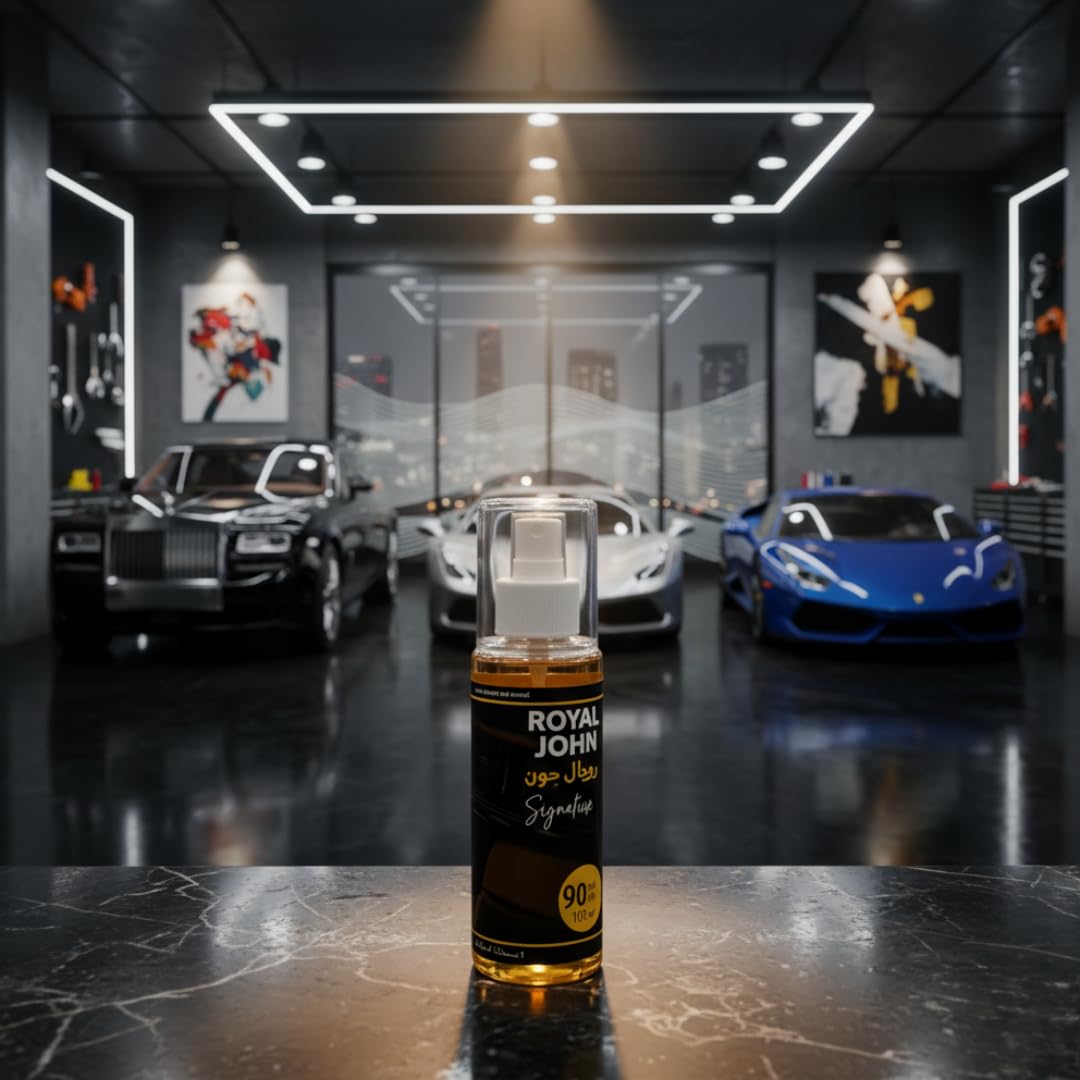 Royal John Car Perfume – Smell Like a Luxury Car | Long-Lasting Freshness | 100ml Spray | Multipurpose Perfume | 1 Bottle for 3 Years