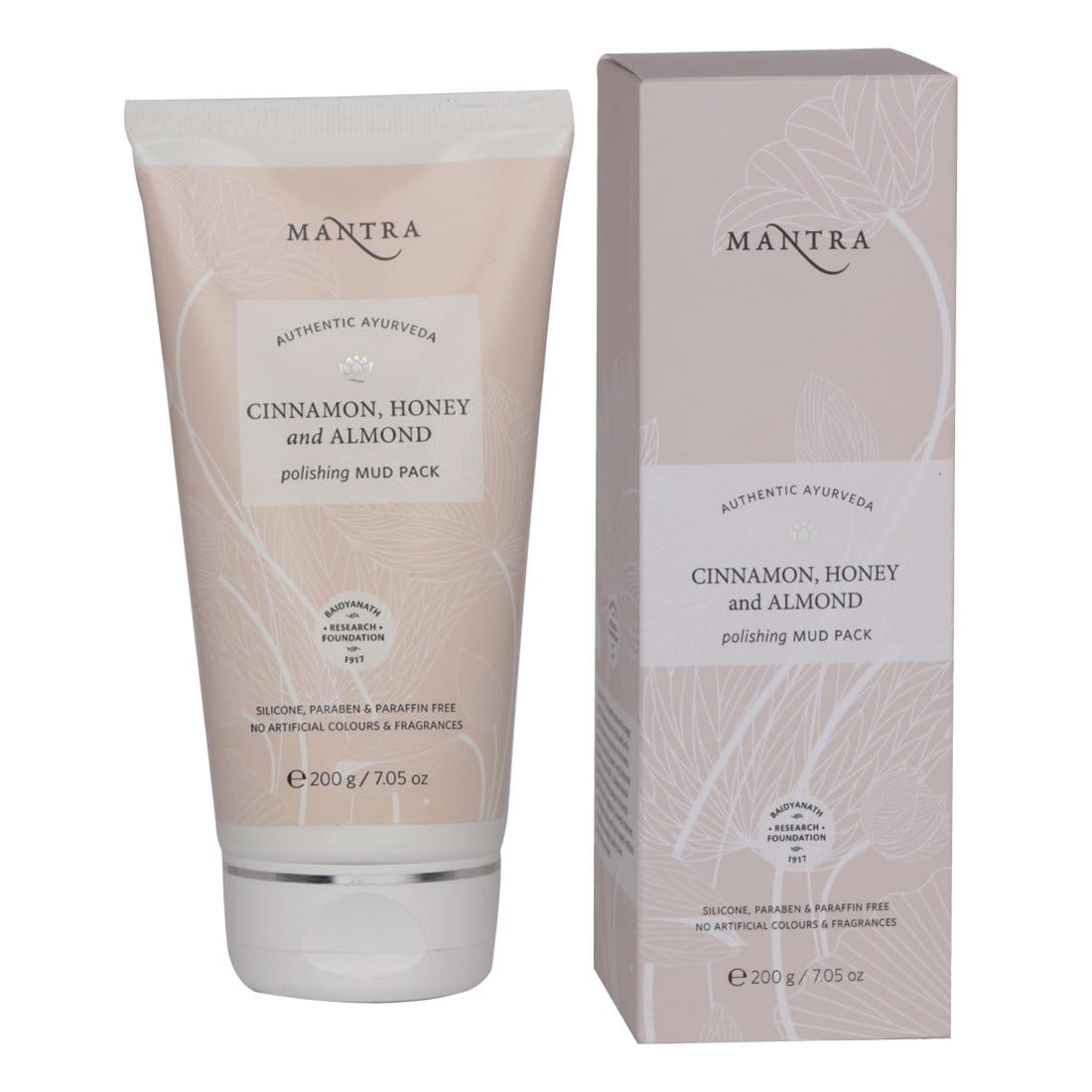 Mantra - Herbal, Ayurvedic Cinnamon Honey & Almond Polishing Mud Pack (200g)