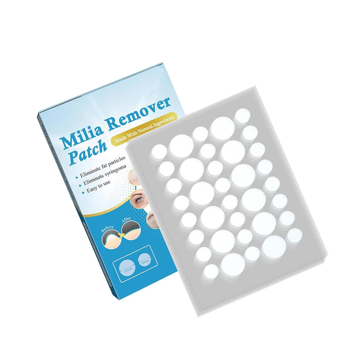 ECOMISTIQ® Pimple Patch Milia Remover Patch Sticker Moisturize Clean | Hydrocolloid Roll Compatible | Acne Spot Corrector Gel Replacement Accessory Kit