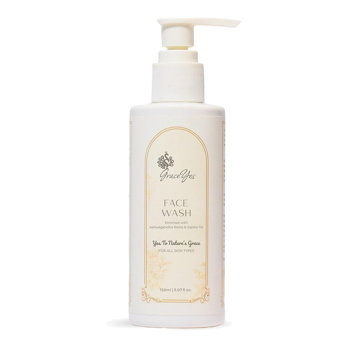 Herbal Face Wash for Dry & Sensitive Skin - Sulphate-Free Cleanser with Ashwagandha, Licorice & Jojoba | For Dull Skin & Tightness After Washing | Gentle Daily