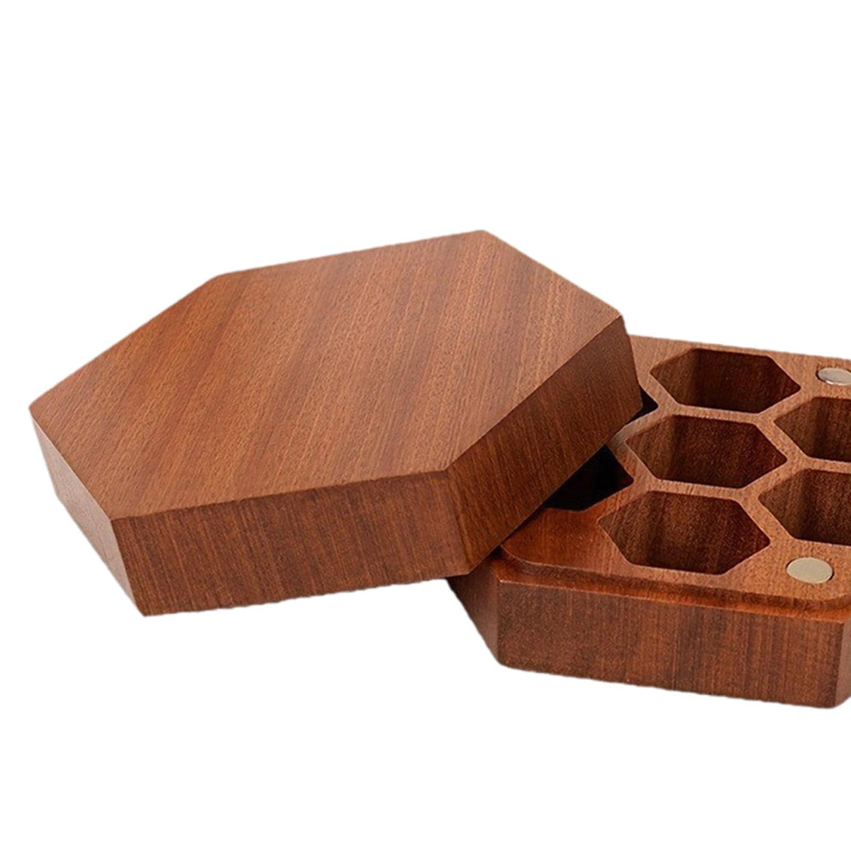 Wood Dice Storage Box Dice Holder Dice Case for Polyhedral Tabletop Dice