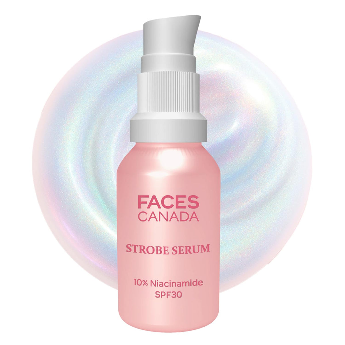 FACES CANADA Strobe Serum Mini - 15ml | Brightening Serum + Strobe Cream + SPF 30 Sunscreen | 10% Niacinamide | Removes Dark Spots & Hyperpigmentation | GlowLif
