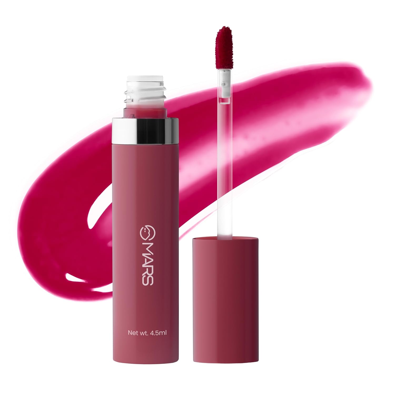 MARS Drip Lip Tint for Women (4.5 ml) (08-Plum Drip) | Lightweight & Long-Lasting | Comfortable Long Wear | Non-patchy Reapplication |Buildable Color, Glossy Finish