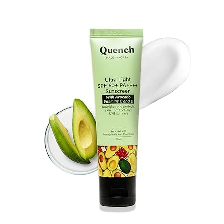 Quench - BOTANICS Vitamin E Ultra Light Spf 50+ Pa++++ Sunscreen For Women&Men (50ml)