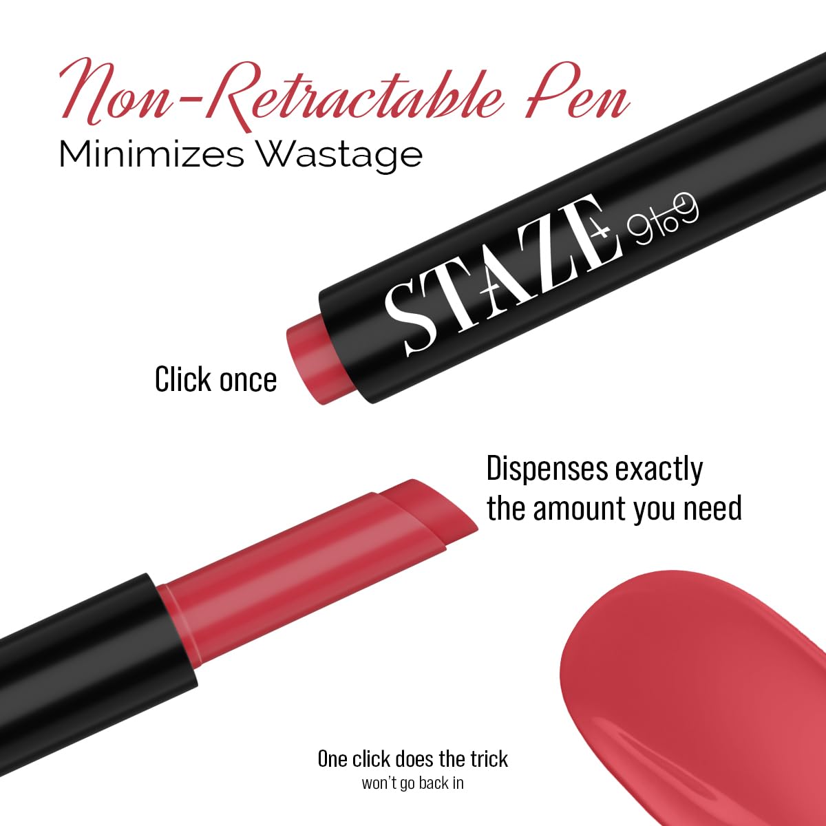 Staze Y.U.M.M.Y Lip Gloss Balm | 3-in-1 Gloss + Tint + Balm | High-Shine Glossy Finish | With SPF 15 | Non-sticky Formula with Hyaluronic Acid & Shea Butter | 03 Apple Pie | 2g