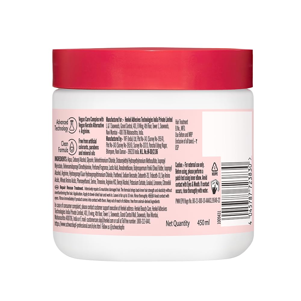 Schwarzkopf Professional Bonacure Repair Rescue Treatment with Arginine | 450 ml