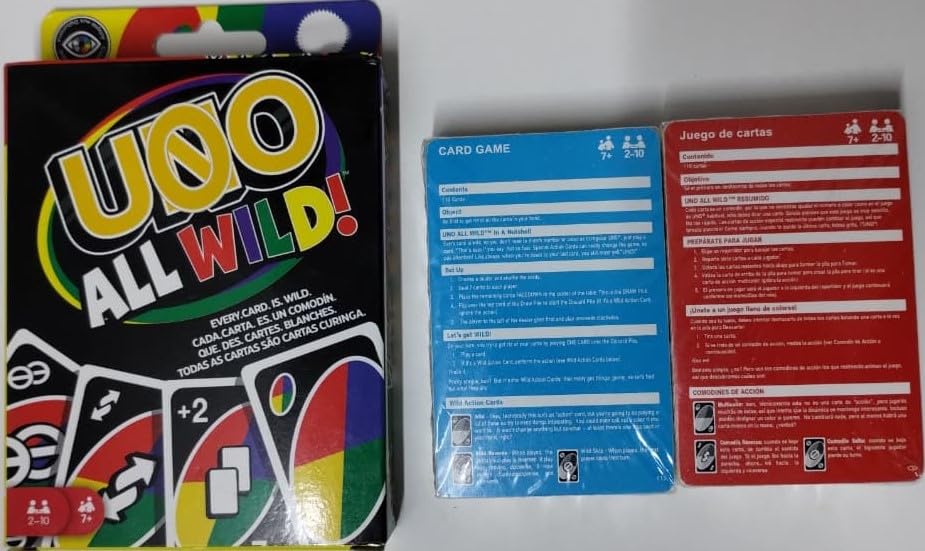 U0O All Wild! Card Game, 110 Cards, for 2-10 Players