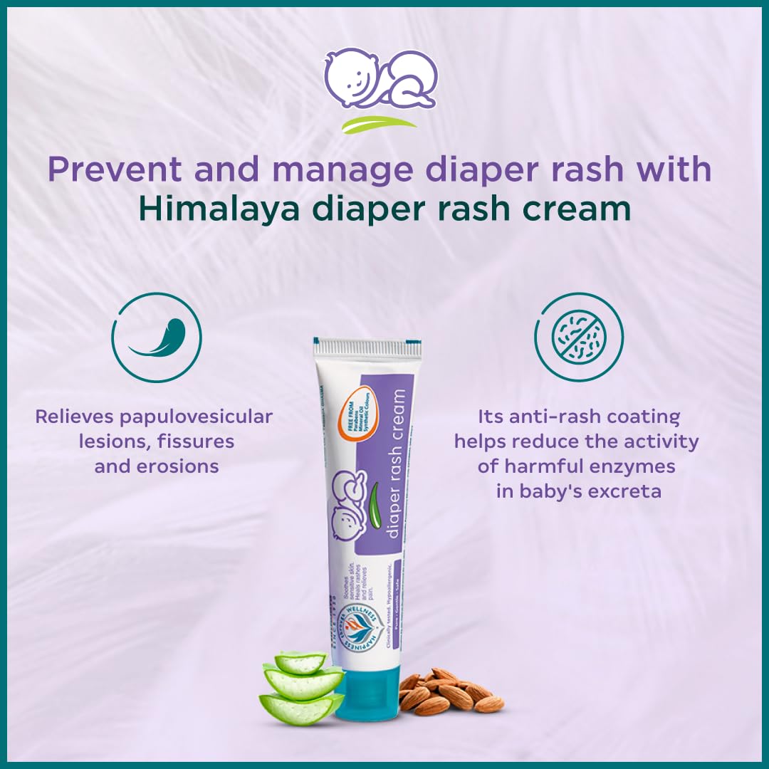 Himalaya Baby Rash Relief Cream with Pure Cow Ghee 50g| For Sensitive Skin Cow Ghee 50 g (Pack of 1)