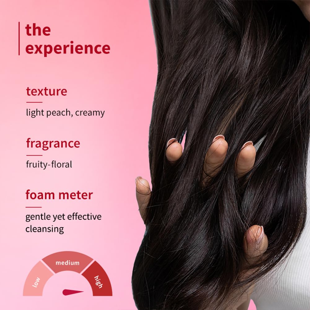 Plum Hibiscus & Ceramides Long & Healthy Shampoo | Hydrates Dry and Damaged Hair, Prevents Split Ends, Repairs Damage |Contains Hibiscus Extracts, Ceramides |10
