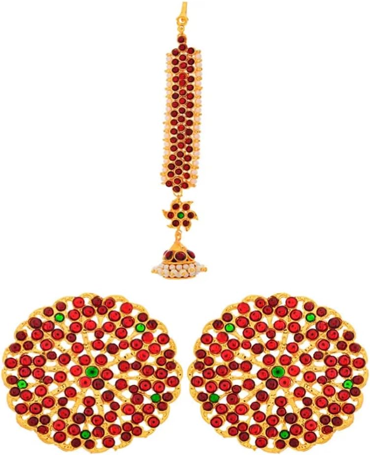AXXIM classical bharatanatyam jewellery set