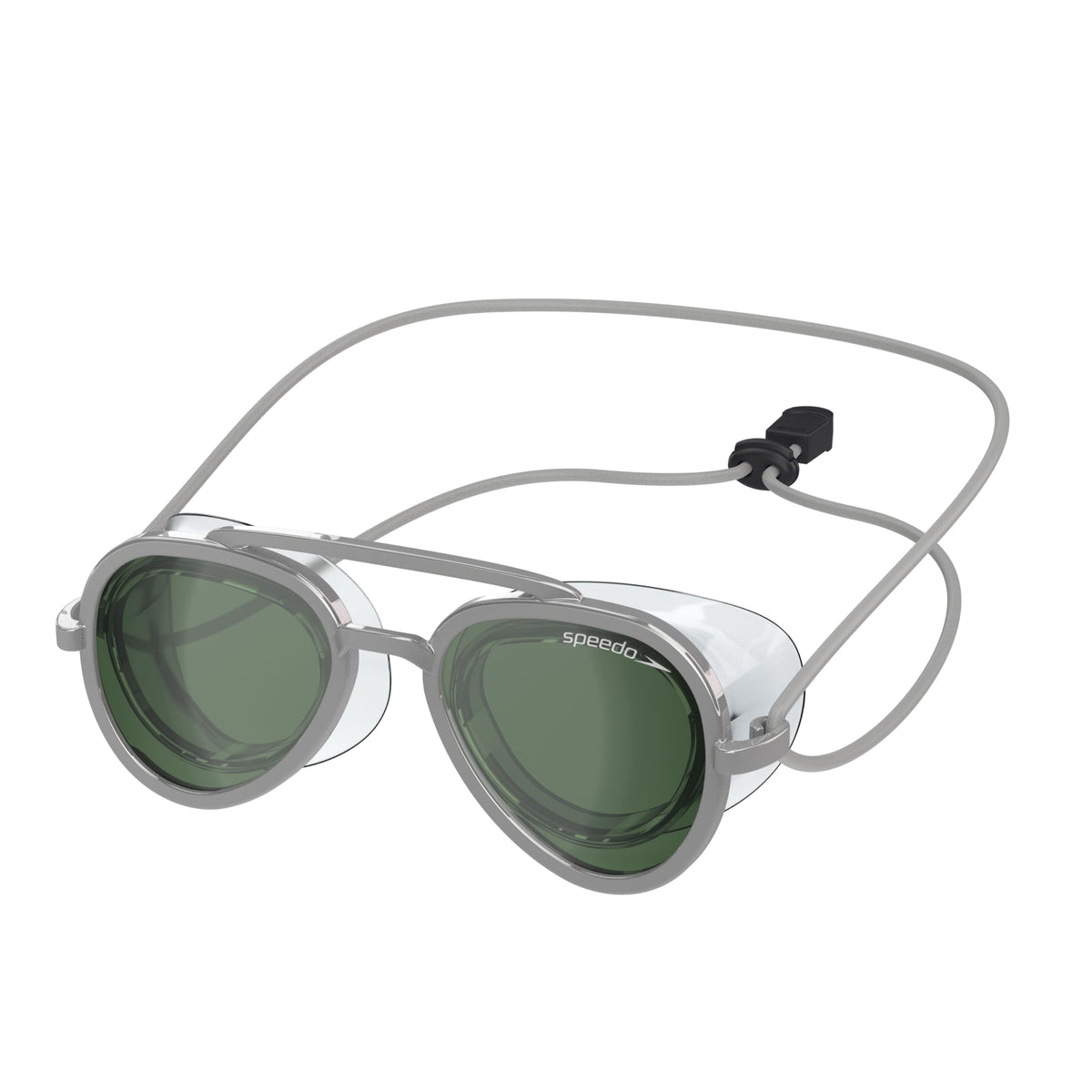 Speedo Unisex-Adult Swim Goggles Sunny G One Size Mariner Siliver/Emerald/Silver