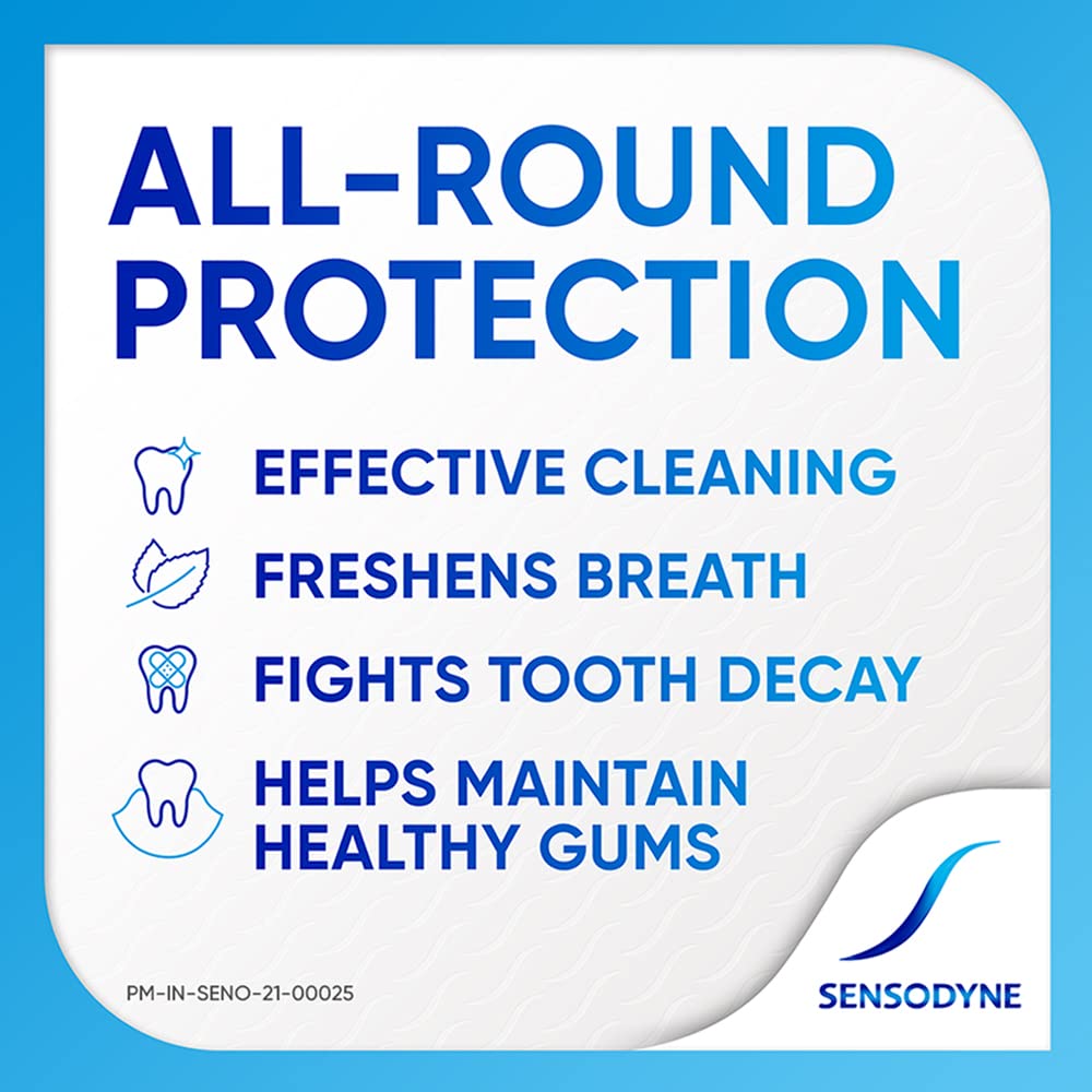 Sensodyne Fresh Mint 150g x 2 Value Pack (Save Rs 50) | Sensitive toothpaste for daily sensitivity protection | Dentist Recommended Brand 150 g (Pack of 2)