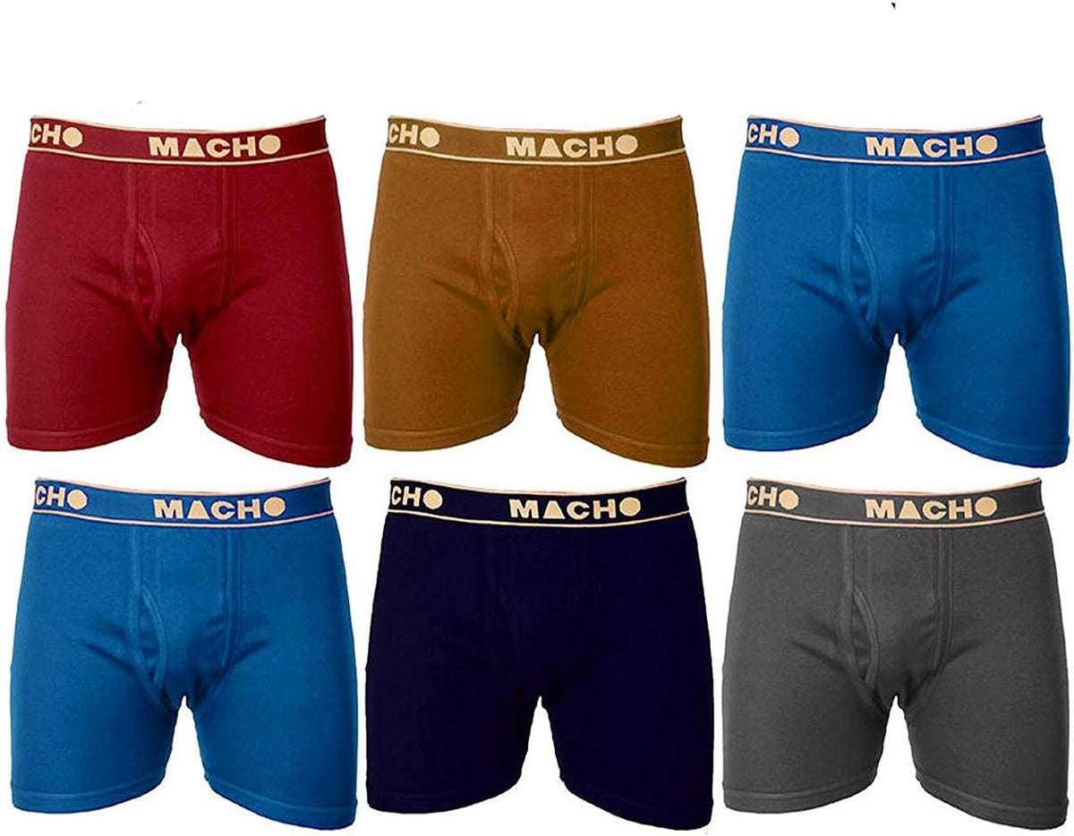 Macho Men's Long Cotton Fine Trunk Pack of 1 (Multi Color) 80 CM Multi-coloured