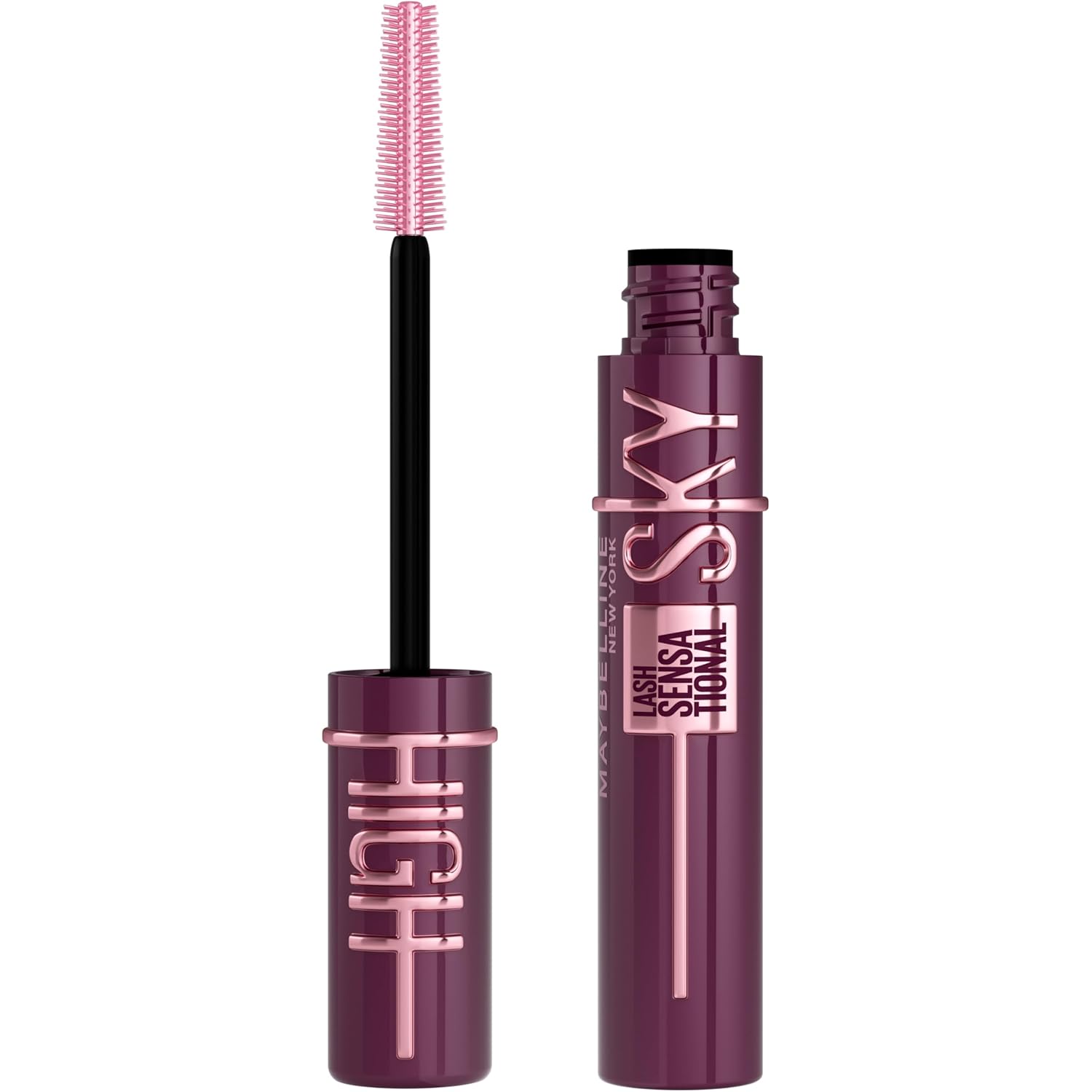 Maybelline New York Lash Sensational Sky High Mascara, Very Black, Lengthening and Volumizing Mascara With Bamboo Extract & Fibres, Ophthalmologist tested and Waterproof | 6ml
