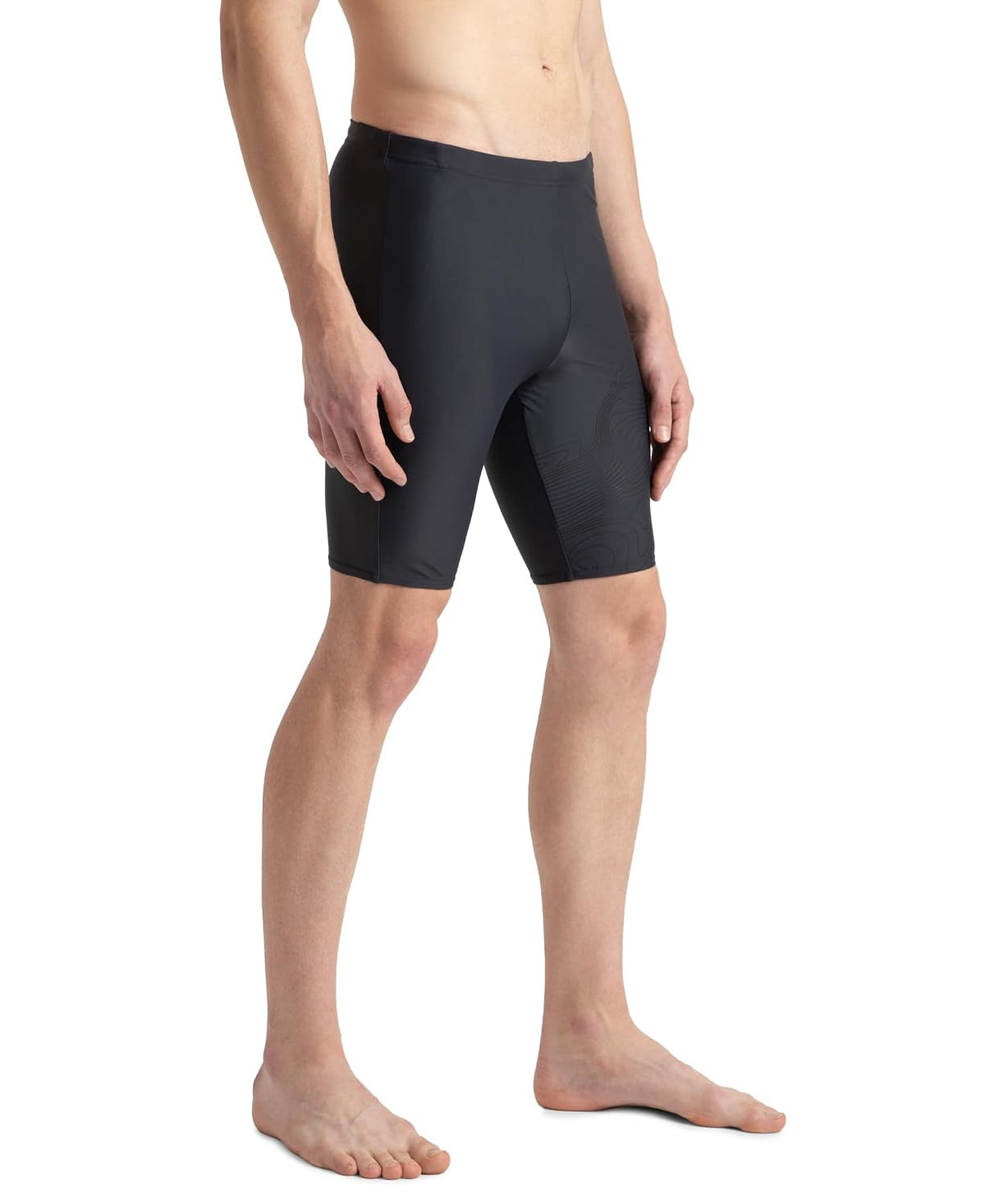Speedo Men Endurance10 Tide Print Sports Gala Logo Jammer - Oxid Grey & Black 2XL