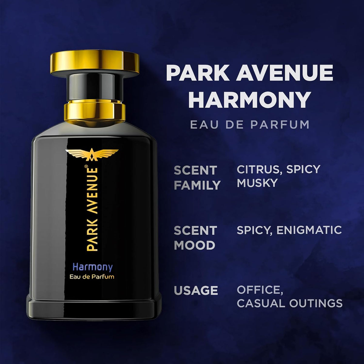 Park Avenue Euphoria Eau De Parfum Spray For Men, 100ml & Eau De Perfume- Spray, Harmony, 100ml