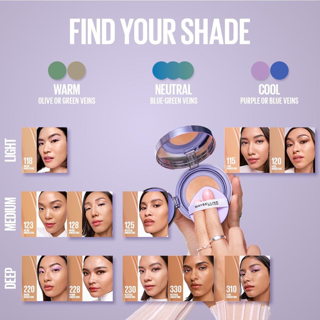 Maybelline Super Stay Matte Max Cushion Foundation, Shade 125, SPF 30,11g