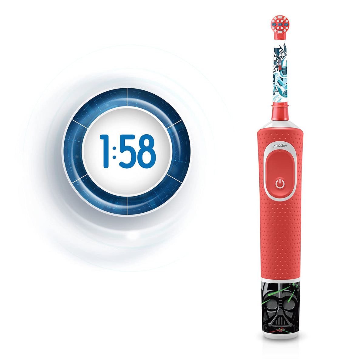 Oral B Kids Electric Rechargeable Toothbrush, Featuring Star Wars Characters,Multicolor