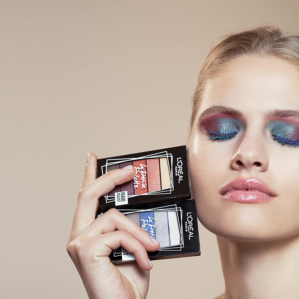 L'Oréal Paris Eyeshadow Palette, Mini-Sized, High Pigmentation, Highly Blendable Shades, La Petite, Maximalist