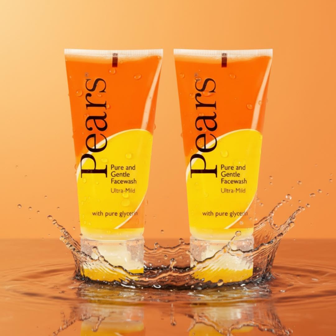 Pears Pure and Gentle Face Wash, 60g (Pack of 2)