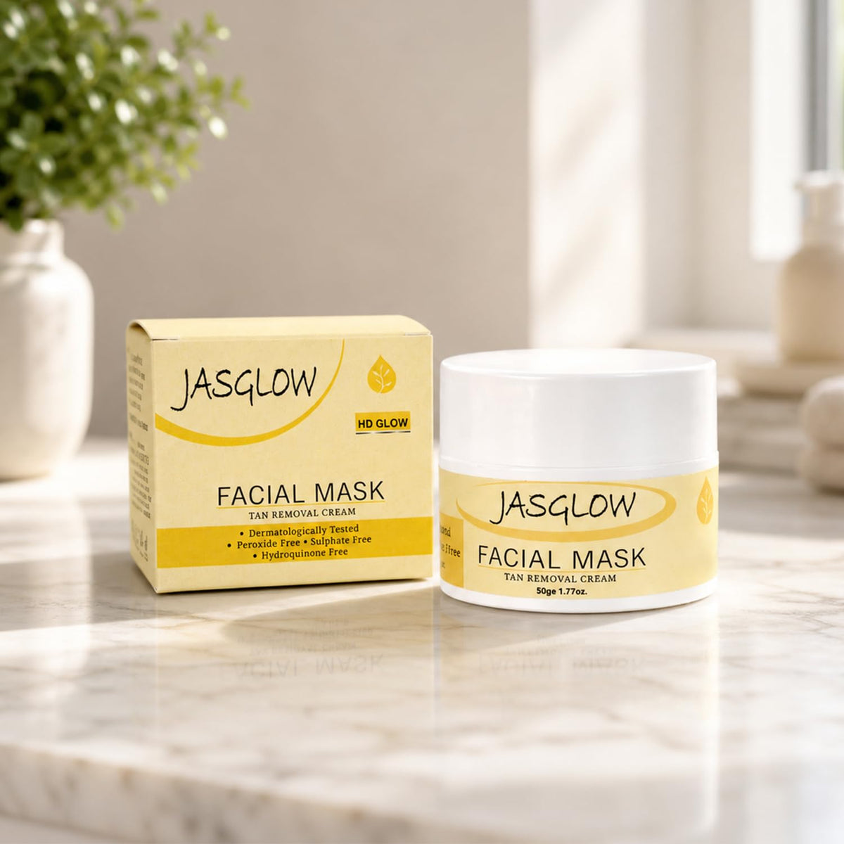 Tan Removal Face Mask for Glowing Skin | Clay Face Pack with Kaolin, Kojic Acid, Arbutin & Licorice Root | De Tan, Brightening & Pigmentation Care | Hydrating F
