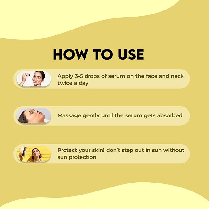 Jovees Herbal 5% Glycolic Acid Brightening Serum With 5% Niacinamide Yuzu Lemon & Hyaluronic Acid | Improves Skin Texture & Uneven Skin | For All Skin Types | 3