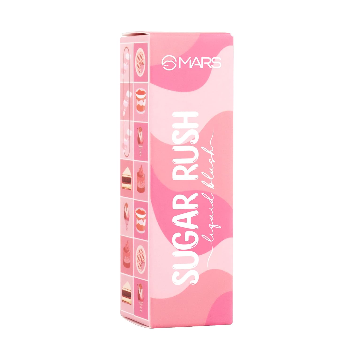 MARS Sugar Rush Liquid Blush (01-MARSH MALLOW) | High-Pigmentation | Lightweight Formula | Dewy Matte Finish | Long-Lasting | Smooth Radiant Glow | Easy Doe-Foot Applicator (4.5ml)