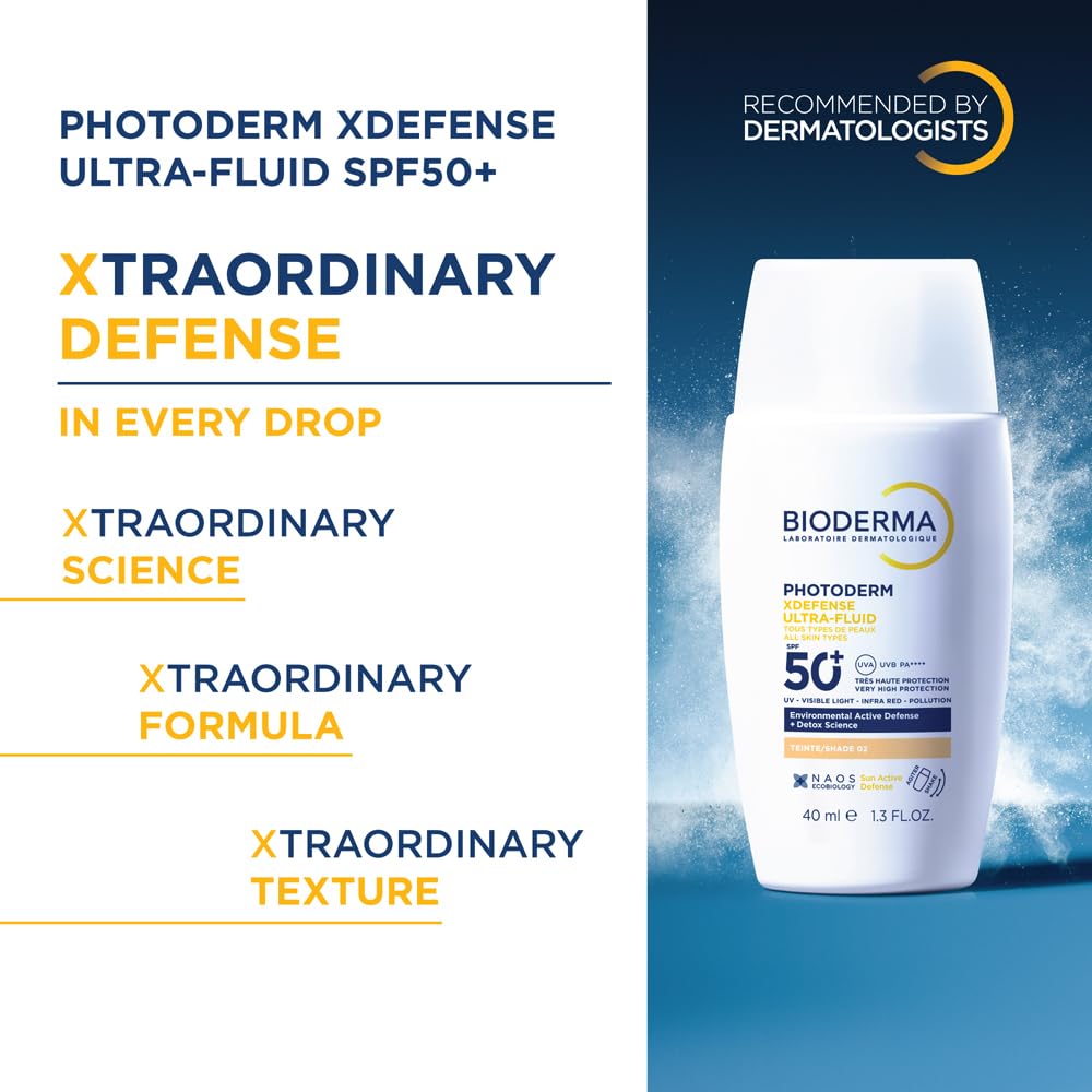 Bioderma Photoderm XDefense Ultra-Fluid SPF 50+ Tinted Sunscreen I PA ++++ I In-Vivo tested
