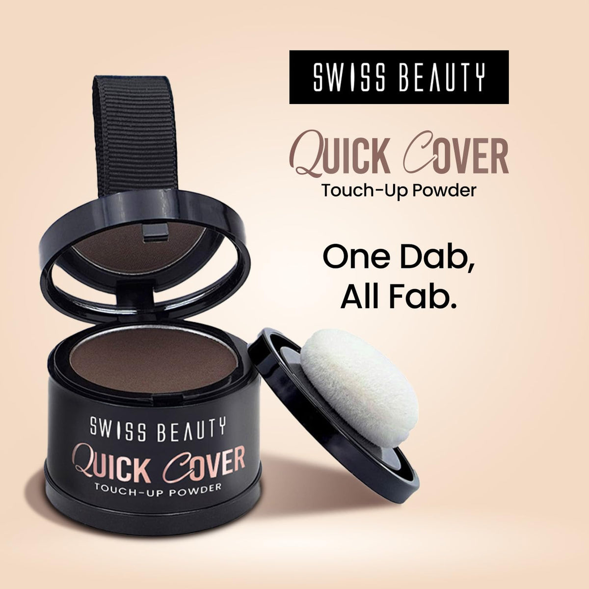 Swiss Beauty Quick Cover Touch-Up Powder | Covers Grey Roots & Bald Spots Instantly | Highly Pigmented | Ideal For Both Men & Women | Long-Lasting | Matte Finis