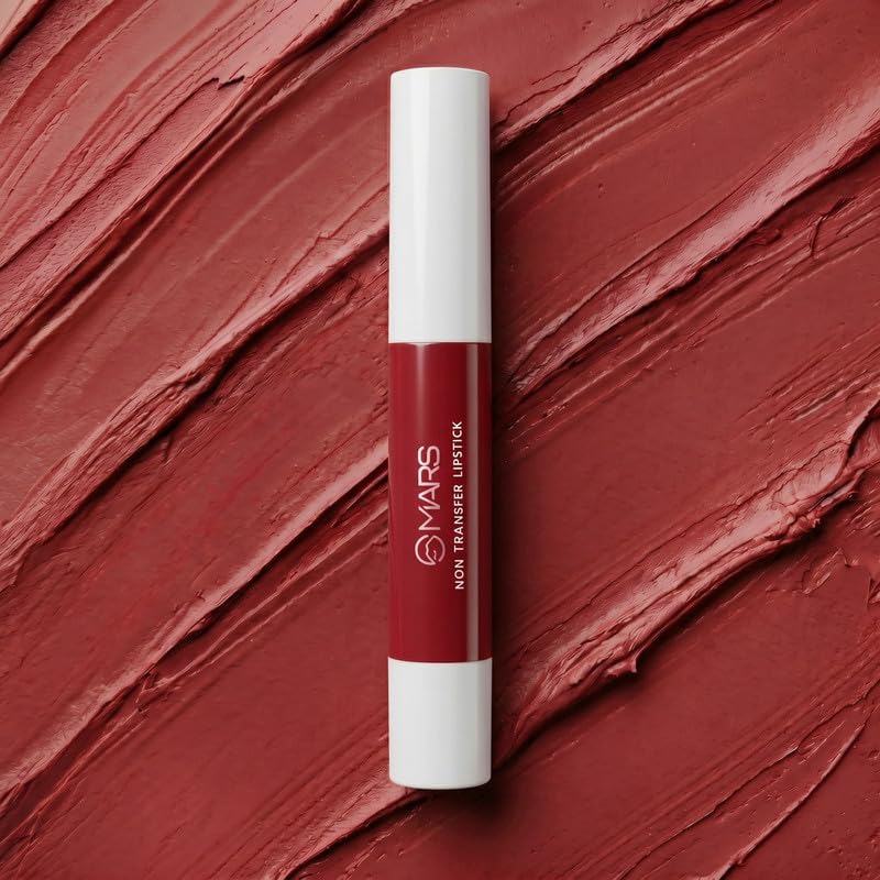 MARS Matte Super Stay Lipstick | Up to 12 Hours Long Lasting | Smudge Proof and Waterproof Lipstick for Women (2.6 gm) (04-FAITH) (Pack of 2)