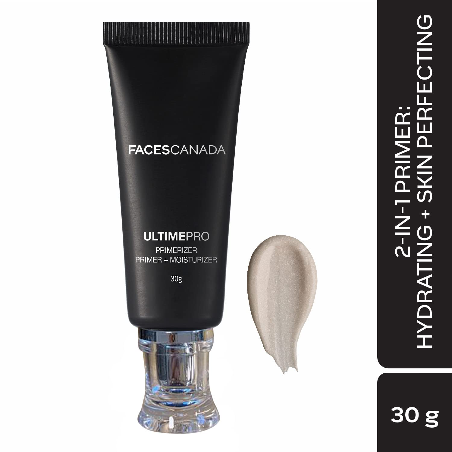 FACES CANADA Ultime Pro Primerizer Primer + Moisturizer, 30 g | Skin Perfecting & Hydrating Face Primer | Flawless Look | Minimizes Pores & Fine Lines | Shea Butter, Vitamin E, Antioxidants Enriched