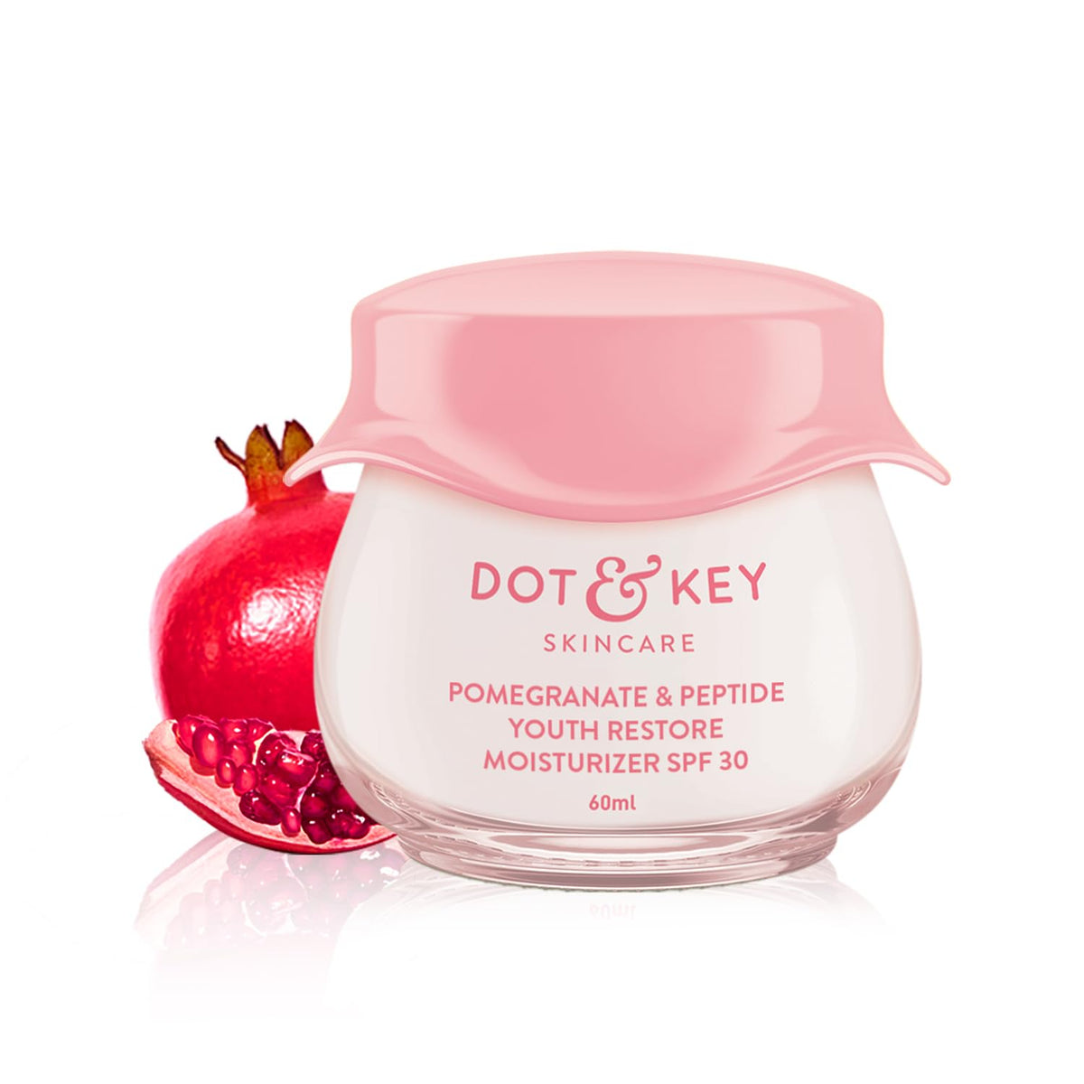 DOT & KEY Pomegranate + Multi-Peptide Anti Aging Cream With Spf 30 For Sun Protection|Reduces Fine Lines&Wrinkles|48Hr Intense Moisturization|Boosts Collagen|Fo