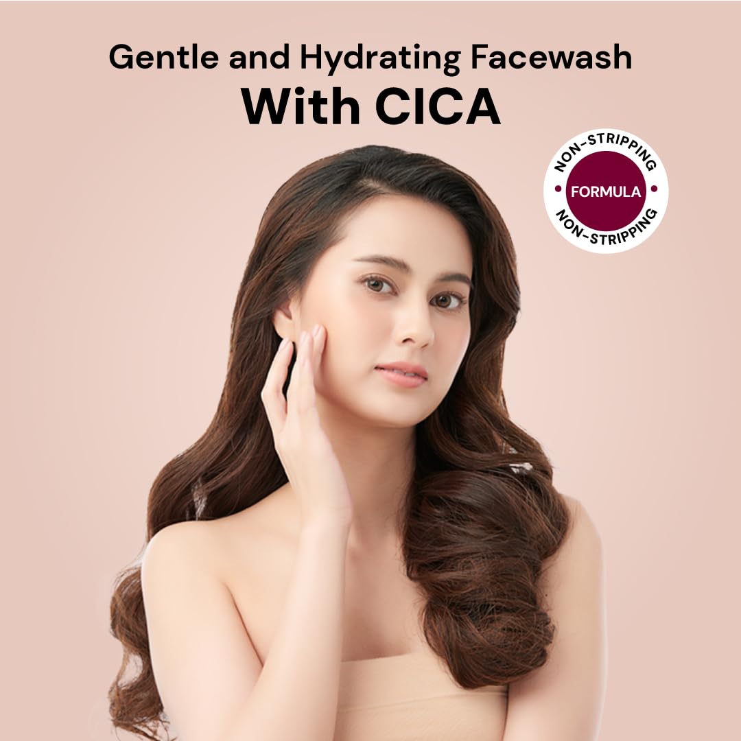 Suganda Centella Green Tea Face Wash | Gentle Hydrating Cleanser with Panthenol & CICA | Sulfate-Free Daily Face Wash for Oily, Sensitive & Acne-Prone Skin | Removes Dirt, Oil & Makeup | 120 ml