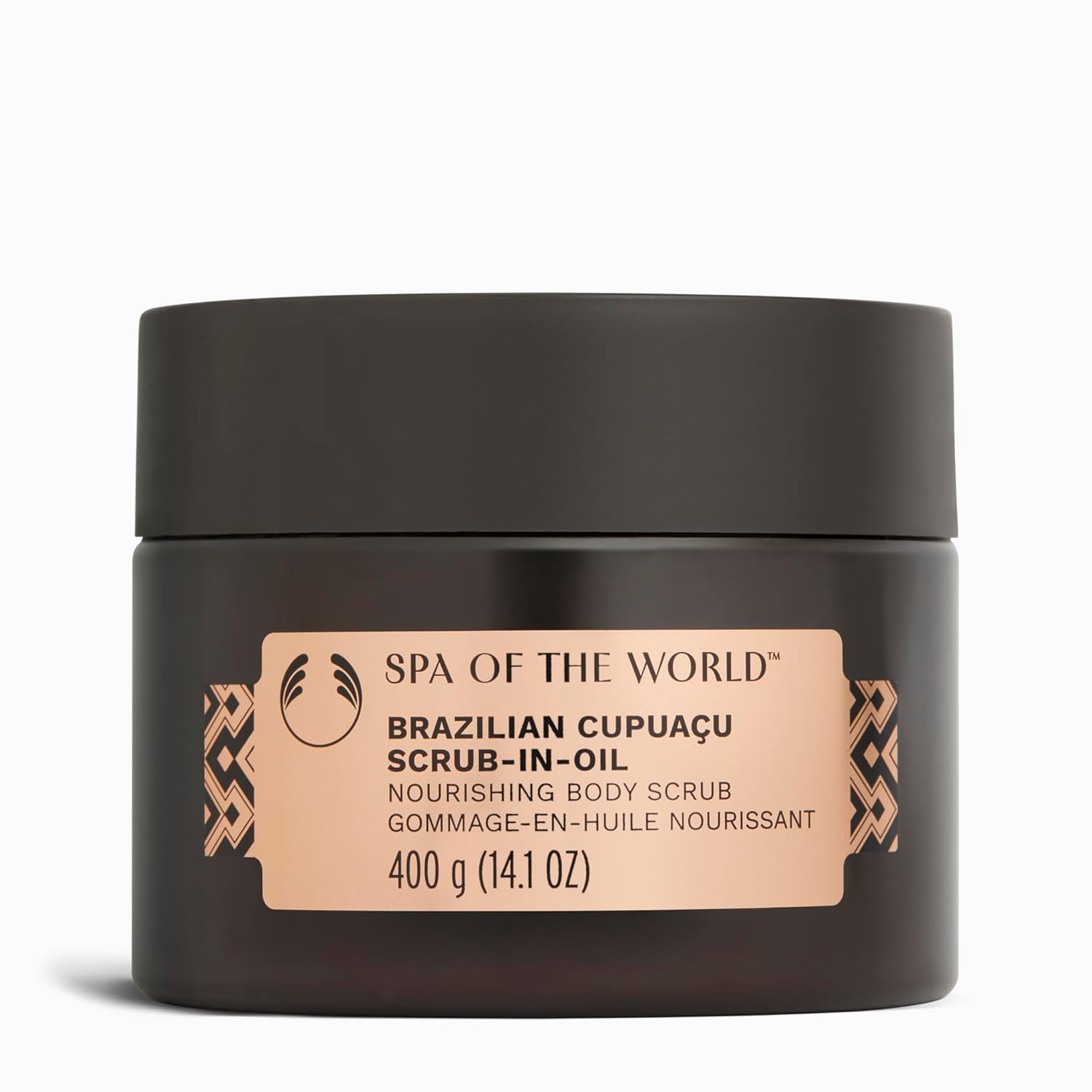 The Body Shop Brazilian Cupuaco Scrub-in-Oil Body Scrub | Exfoliator with Salt Crystals to Smooth & Polish Skin | Vegan, for All Skin types, 400g / 14.1 oz