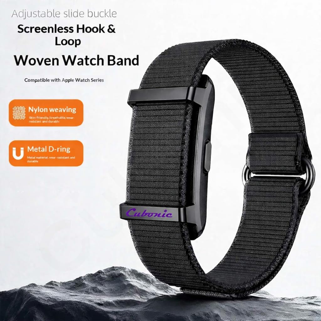 Cubonic Vytal Edge- Track What Matters Smart Band Bracelet Health Wristband Fitness Tracker for Heart Rate, Sleep, Steps, Activity & Body Temp, Upto 30 Days Bat