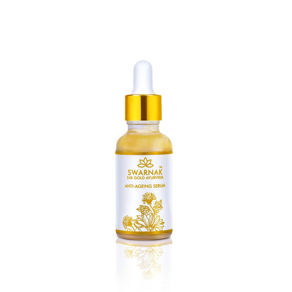 24K Gold Kumkumadi Anti-Aging Face Serum for Women & Men | With Almond Oil, Saffron & Vitamin E | Lightweight Hydrating Facial Serum for All Skin Types | Daily