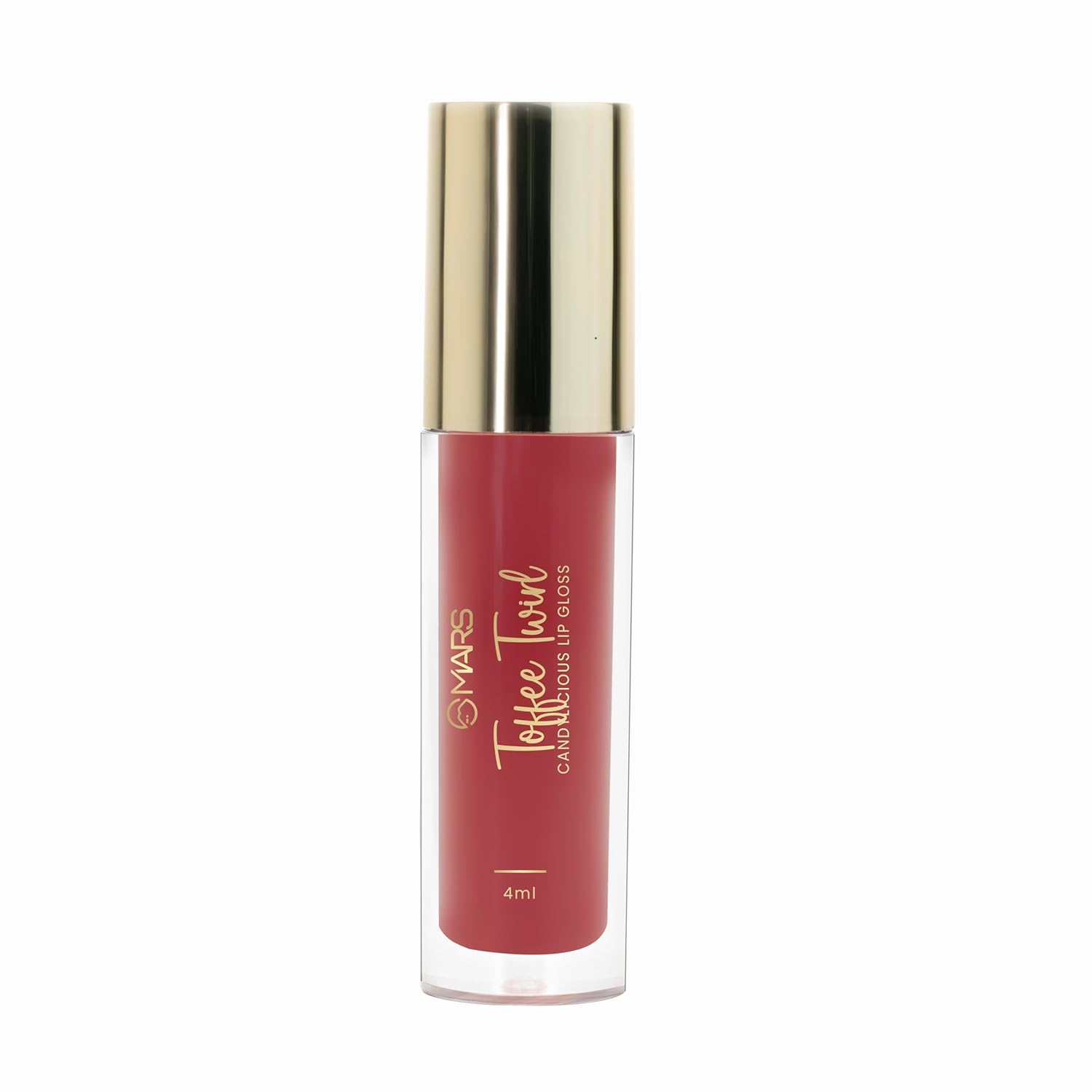 MARS Candylicious Sheer Lip Gloss for Women | Hydrating & High Shine | Lightweight | Non-Sticky | Enriched with Vitamin-E, Hyaluronic Acid & Avocado Ester (4.0ml) (11-TOFFEE TWIRL)