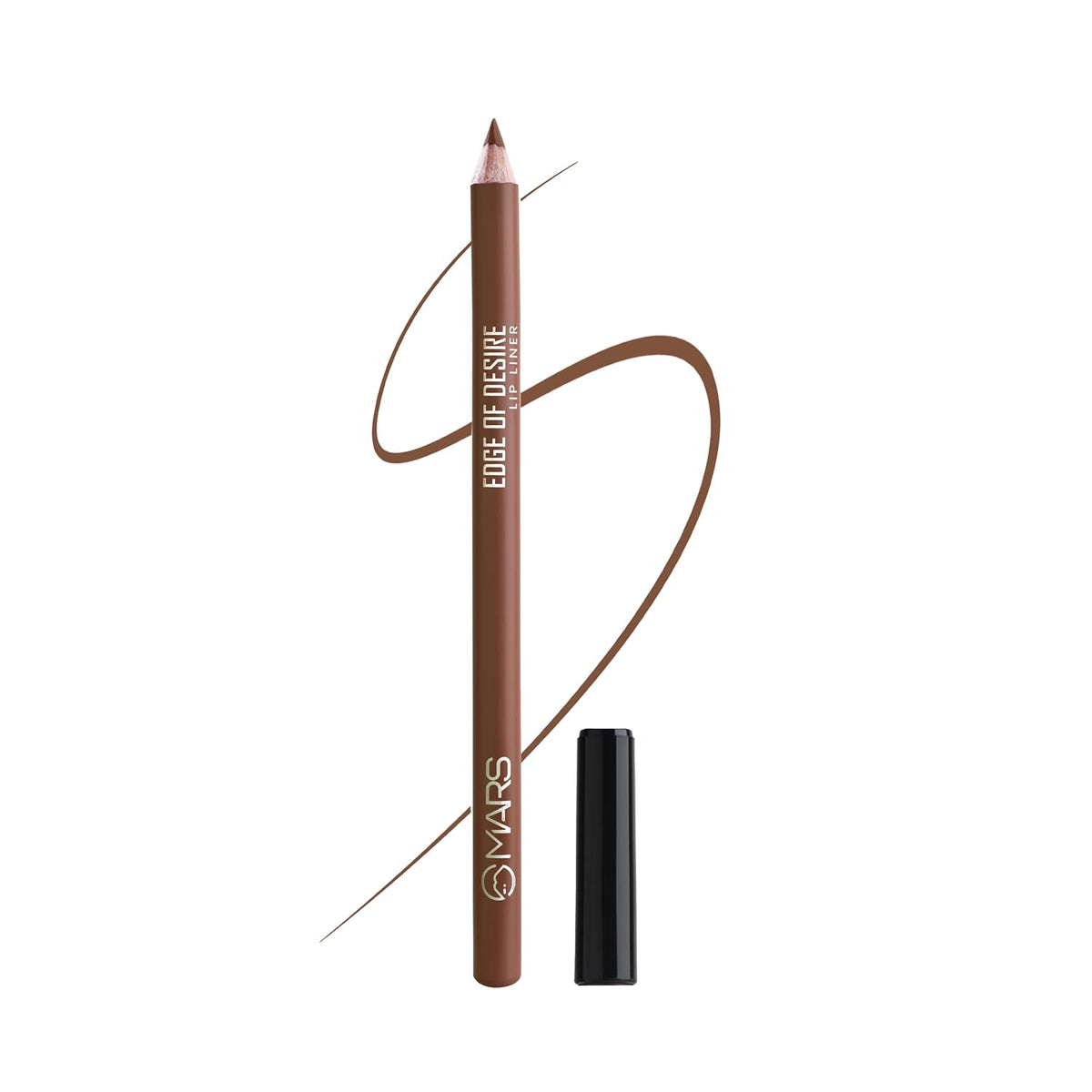 MARS Matte Lip Liner One Swipe Smooth Long Lasting Lip Pencil (1.4gm) (12-BROWN MOCHA) Creamy Matte Long Lasting Lipstick for Women Creamy Lipstick Single Swipe